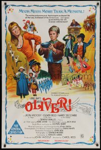 5x0392 OLIVER Aust 1sh 1968 Charles Dickens, Mark Lester, Shani Wallis, Carol Reed!