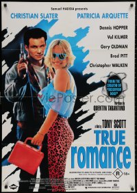 5x0416 TRUE ROMANCE Aust 1sh 1993 Christian Slater, Patricia Arquette, by Quentin Tarantino!