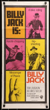 5x0444 BILLY JACK Aust daybill 1971 Tom Laughlin, Taylor, most unusual boxoffice success ever!