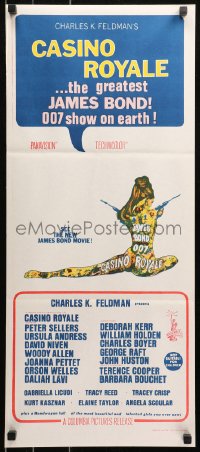 5x0456 CASINO ROYALE Aust daybill 1967 David Niven, Andress, all-star James Bond spy spoof