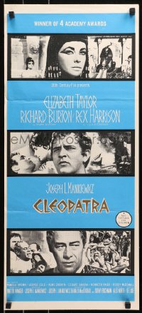 5x0458 CLEOPATRA Aust daybill 1963 Elizabeth Taylor, Richard Burton, Rex Harrison, different images!