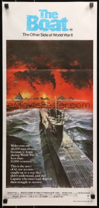 5x0473 DAS BOOT Aust daybill 1982 The Boat, Wolfgang Petersen German World War II submarine classic!