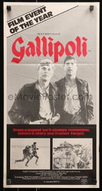 5x0508 GALLIPOLI Aust daybill 1981 Peter Weir, Mel Gibson & Mark Lee, Young Australia films!