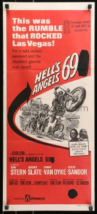 5x0524 HELL'S ANGELS '69 Aust daybill 1969 biker gang in the rumble that rocked Las Vegas!