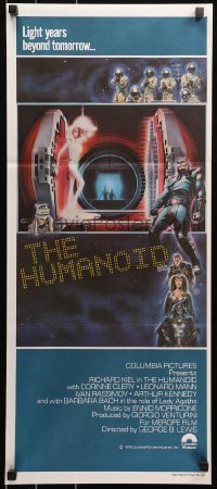 5x0537 HUMANOID Aust daybill 1979 art of Richard Kiel in space suit, wacky Italian Star Wars rip-off!