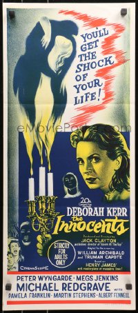 5x0548 INNOCENTS Aust daybill 1962 Deborah Kerr is outstanding in Henry James' classic horror story!