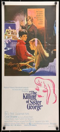 5x0555 KILLING OF SISTER GEORGE Aust daybill 1969 Susannah York in lesbian triangle, different art!