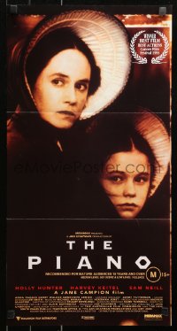 5x0596 PIANO Aust daybill 1993 Best Actress Holly Hunter, Best Supporting Actress young Anna Paquin!
