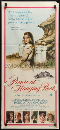 5x0597 PICNIC AT HANGING ROCK Aust daybill 1975 Peter Weir classic about vanishing schoolgirls!