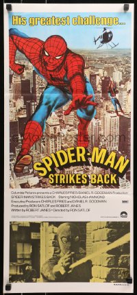 5x0641 SPIDER-MAN STRIKES BACK Aust daybill 1978 Marvel Comics, Spidey in his greatest challenge!