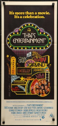 5x0658 THAT'S ENTERTAINMENT Aust daybill 1974 classic MGM Hollywood scenes, it's a celebration!