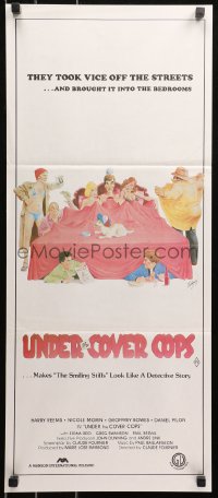 5x0464 COPS & OTHER LOVERS Aust daybill 1980 wacky Enriquez sexploitation art!