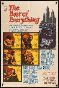 5x0774 BEST OF EVERYTHING 1sh 1959 Hope Lange, Stephen Boyd, nakedly exposes the female jungle!