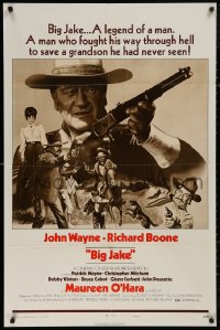 5x0784 BIG JAKE style B 1sh 1971 John Wayne fought through hell to save a grandson he had never seen!