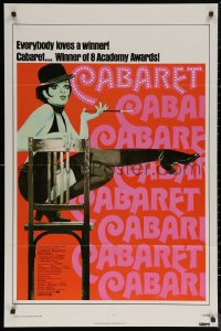 5x0828 CABARET 1sh R1974 Liza Minnelli sings & dances in Nazi Germany, directed by Bob Fosse!