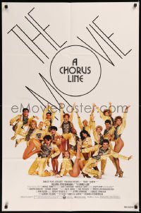 5x0843 CHORUS LINE 1sh 1985 cool Patrick Demarchelier photo of New York City Broadway group!