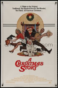 5x0845 CHRISTMAS STORY NSS style 1sh 1983 best classic Christmas movie, art by Robert Tanenbaum!