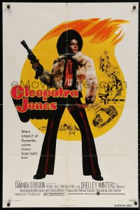 5x0856 CLEOPATRA JONES style A 1sh 1973 dynamite Tamara Dobson in fur is hottest super agent ever!