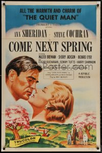 5x0865 COME NEXT SPRING 1sh 1956 Ann Sheridan & Steve Cochran in the warmest happiest picture!