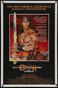 5x0871 CONAN THE DESTROYER 1sh 1984 Arnold Schwarzenegger is the most powerful legend of all!