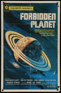 5x0998 FORBIDDEN PLANET 1sh R1972 fabulous and mysterious adventures await you in the year 2200!
