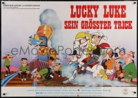 5x0204 BALLAD OF DALTON German 33x47 1978 Lucky Luke, really great Morris cartoon western art!