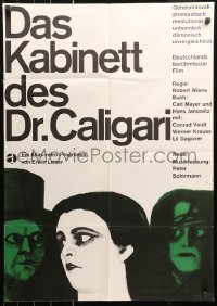 5x0231 CABINET OF DR CALIGARI German R1960s Conrad Veidt, very strange art by Blase!