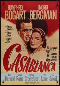 5x0233 CASABLANCA German R1988 Humphrey Bogart, Ingrid Bergman, Michael Curtiz classic!