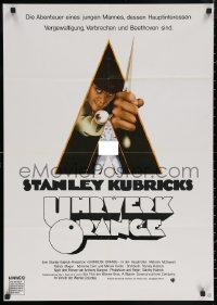 5x0237 CLOCKWORK ORANGE German 1972 Stanley Kubrick classic, Philip Castle art of Malcolm McDowell!