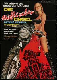 5x0249 GLORY STOMPERS German R1972 AIP biker, Dennis Hopper, wild photo of sexy biker!