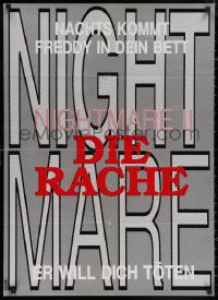 5x0270 NIGHTMARE ON ELM STREET 2 teaser German 1987 Robert Englund as Freddy Krueger, different!