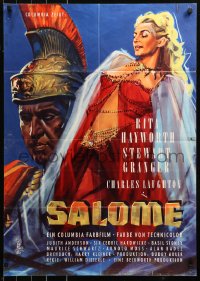 5x0278 SALOME German R1958 art of sexy Rita Hayworth, Granger & Laughton by Boris Streimann, rare!