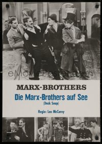 5x0292 DUCK SOUP German 17x24 R1960s Marx Brothers, Groucho, Harpo & Chico, completely different!