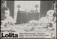 5x0295 LOLITA German 17x24 R1960s Stanley Kubrick, James Mason painting Sue Lyon's toenails!