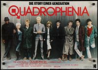 5x0298 QUADROPHENIA German 17x23 1979 great image of The Who & Sting, English rock & roll!