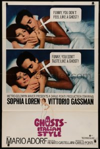 5x1031 GHOSTS - ITALIAN STYLE int'l 1sh 1968 Questi fantasmi, sexy Sophia Loren close up!