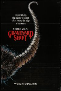 5x1050 GRAVEYARD SHIFT int'l 1sh 1990 Stephen King, cool completely different art of giant rat tail!
