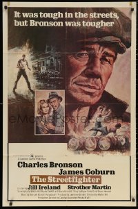 5x1069 HARD TIMES int'l 1sh 1975 Walter Hill, Dippel art of Charles Bronson, The Streetfighter!