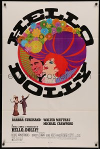 5x1078 HELLO DOLLY 1sh 1969 Barbra Streisand & Walter Matthau by Richard Amsel, Roadshow!