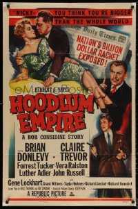 5x1095 HOODLUM EMPIRE 1sh 1952 Brian Donlevy, Claire Trevor, nation's billion dollar racket exposed!