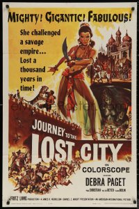 5x1144 JOURNEY TO THE LOST CITY 1sh 1960 directed by Fritz Lang, art of sexy Arabian Debra Paget!