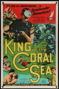 5x1156 KING OF THE CORAL SEA 1sh 1956 scuba divers Chips Rafferty & Ilma Adey in Australia!