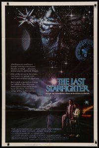 5x1174 LAST STARFIGHTER 1sh 1984 Lance Guest, great sci-fi art by Charles de Mar!