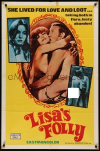 5x1185 LISA'S FOLLY 1sh 1970 she lived for love & loot, taking both in fiery lusty abandon!