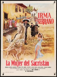 5x0102 LA MARTINA Mexican poster 1972 different, very sexy Irma Serrano in the title role w/ horse!