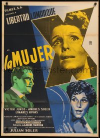 5x0104 LA MUJER X Mexican poster 1955 Libertad Lamarque as Madame X in the classic story!