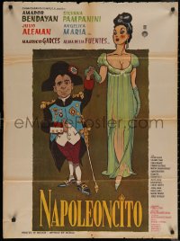 5x0119 NAPOLEONCITO Mexican poster 1964 Gilberto Martinez Solares, wacky art of 'Llittle Napoleon'!