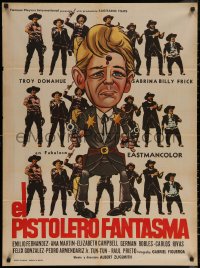 5x0123 PHANTOM GUNSLINGER Mexican poster 1970 Troy Donahue, Sabrina, completely different art!