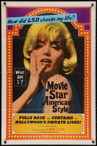 5x1267 MOVIE STAR AMERICAN STYLE OR; LSD I HATE YOU 1sh 1966 life with LSD, sexy Monroe look-alike!