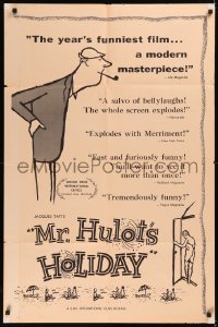 5x1269 MR. HULOT'S HOLIDAY 1sh 1954 great art of Jacques Tati, Les vacances de M. Hulot!